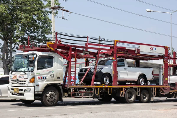 Chiangmai Tailândia Outubro 2018 Total Logistic Carrier Trailer Truck Car — Fotografia de Stock