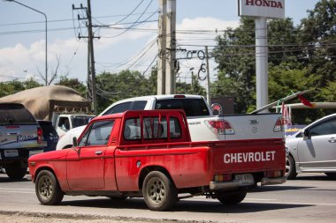 Chiangmai, Tayland - 28 Eylül 2018: Özel Isuzu Kb eski bir kamyonet araba. Fotoğraf Road'da yok 121 hakkında 8 km şehir merkezine Chiangmai Tayland.