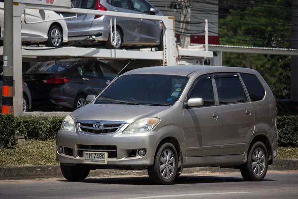 Chiangmai Tailândia Setembro 2018 Carro Privado Toyota Avanza Mini Suv — Fotografia de Stock