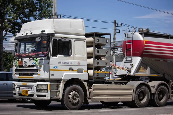 Chiangmai Tailândia Setembro 2018 Caminhão Cimento Empresa Phadungrit Estrada 1001 — Fotografia de Stock