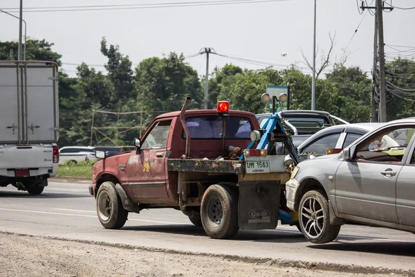 Chiangmai Thailand October 2018 Private Tow Truck Emergency Car Move — Stock Photo, Image