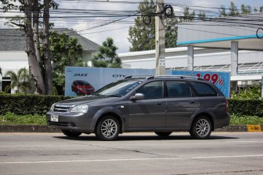 Chiangmai, Tayland - 25 Ekim 2018: Özel Mpv araç, Chevrolet Optra. Fotoğraf Road Hayır 121 hakkında 8 km şehir merkezine Chiangmai, Tayland.