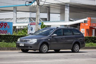 Chiangmai, Tayland - 25 Ekim 2018: Özel Mpv araç, Chevrolet Optra. Fotoğraf Road Hayır 121 hakkında 8 km şehir merkezine Chiangmai, Tayland.