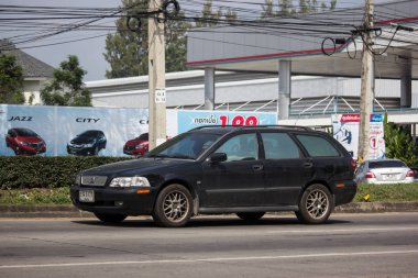 Chiangmai, Tayland - 8 Ekim 2018: Özel araba, Volvo V40. Fotoğraf Road Hayır 121 hakkında 8 km şehir merkezine Chiangmai, Tayland.