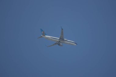Chiangmai, Tayland - 8 Kasım 2018: B-1817 Boeing 737-800 Çin Güney havayolu şirketi. Nanning için Chiangmai Havaalanı'ndan çıkar.