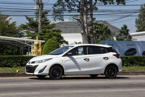 Chiangmai Tailandia Noviembre 2018 Nuevo Coche Privado Toyota Yaris Hatchback — Foto de Stock