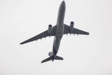 Chiangmai, Tayland - 12 Kasım 2018: Hs-Tbb Airbus A330-300 Tay Airways. Bangkok uçuş Chiang mai.