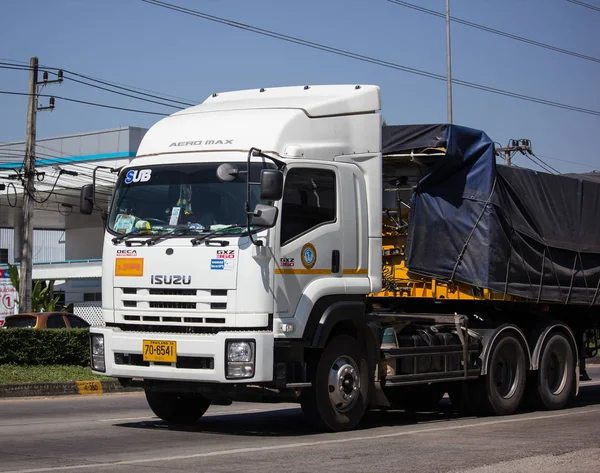 Chiangmai Tailandia Noviembre 2018 Camión Carga Privado Isuzu Foto Carretera —  Fotos de Stock