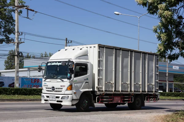 Chiangmai Tailândia Novembro 2018 Private Hino Cargo Truck Foto Estrada — Fotografia de Stock