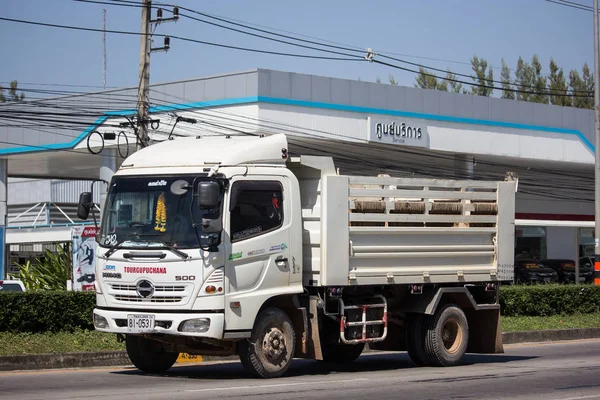 Chiangmai Tailandia Noviembre 2018 Camión Volquete Privado Hino Carretera 1001 —  Fotos de Stock