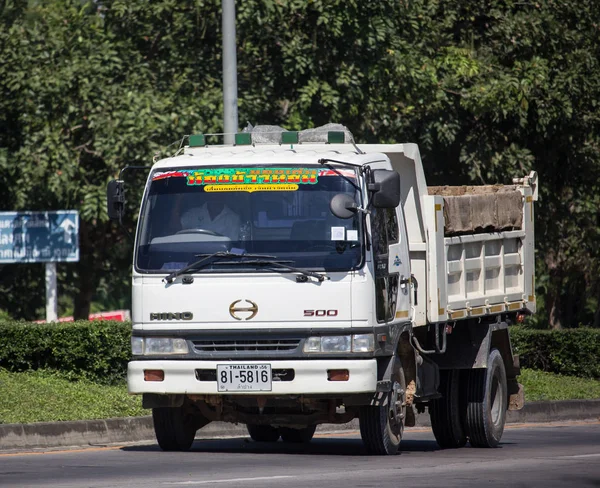 Chiangmai Tailandia Noviembre 2018 Camión Volquete Privado Hino Carretera 1001 — Foto de Stock