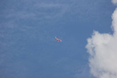 Chiangmai, Tayland - 13 Kasım 2018: Hs-Abk Airbus A320-200 Tay Airasia. Phuket Chiangmai Havaalanı'ndan çıkar.