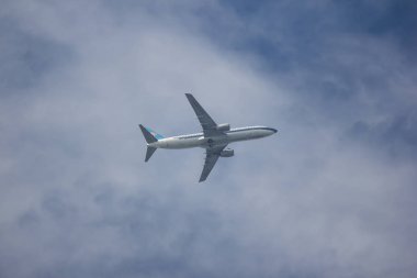 Chiangmai, Tayland - 11 Kasım 2018: B-5300 Boeing 737-800 Çin Güney havayolu şirketi. Nanning için Chiangmai Havaalanı'ndan çıkar.