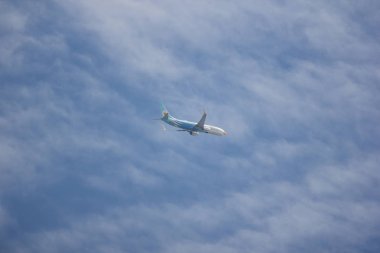Chiangmai, Tayland - 14 Kasım 2018: Hs-Dbk Boeing 737-800 Nokair itibaren. Bangkok'a Chiangmai Havaalanı'ndan çıkar.