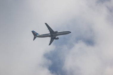 Chiangmai, Tayland - 26 Kasım 2018: B-5356 Boeing 737-800 Çin Güney havayolu şirketi. Nanning için Chiangmai Havaalanı'ndan çıkar.