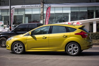 Chiangmai, Tayland - 26 Kasım 2018: Özel araba, Ford Focus. Fotoğraf Road Hayır 121 hakkında 8 km şehir merkezine Chiangmai, Tayland.