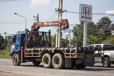 Chiangmai, Tayland - 15 Kasım 2018: Özel Vinçli Kamyon. Fotoğraf Road Hayır 121 hakkında 8 km şehir merkezine Chiangmai, Tayland.