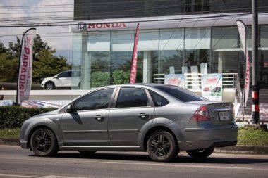 Chiangmai, Tayland - 15 Kasım 2018: Özel araba, Ford Focus. Fotoğraf Road Hayır 121 hakkında 8 km şehir merkezine Chiangmai, Tayland.