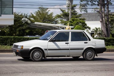 Chiangmai, Tayland - 8 Kasım 2018: Özel Old araba, Toyota Corolla. Fotoğraf Road Hayır 121 hakkında 8 km şehir merkezine Chiangmai, Tayland.
