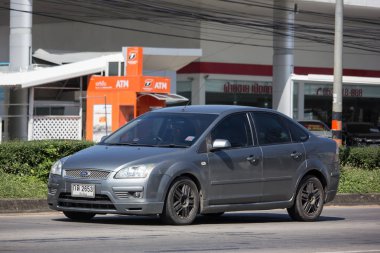 Chiangmai, Tayland - 15 Kasım 2018: Özel araba, Ford Focus. Fotoğraf Road Hayır 121 hakkında 8 km şehir merkezine Chiangmai, Tayland.
