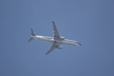 Chiangmai, Tayland - 18 Kasım 2018: B-1525 Boeing 737-800 Çin Güney havayolu şirketi. Nanning için Chiangmai Havaalanı'ndan çıkar.
