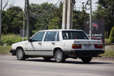 Chiangmai, Tayland - 8 Kasım 2018: Özel araba, Volvo 740gl. fotoğraf Road Hayır 121 hakkında 8 km şehir merkezine Chiangmai, Tayland.
