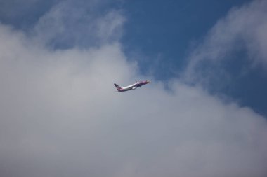 Chiangmai, Tayland - 14 Kasım 2018: Hs-Dbu Boeing 737-800 Nokair itibaren. Bangkok'a Chiangmai Havaalanı'ndan çıkar.