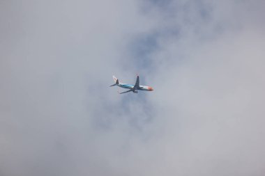 Chiangmai, Tayland - 15 Kasım 2018: Hs-Dbw Boeing 737-800 Nokair itibaren. Bangkok'a Chiangmai Havaalanı'ndan çıkar.