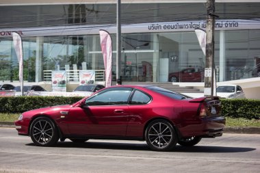 Chiangmai, Tayland - 8 Kasım 2018: Özel araba Honda Prelude. Yol no.1001 Chiangmai iş alanı 8 km.