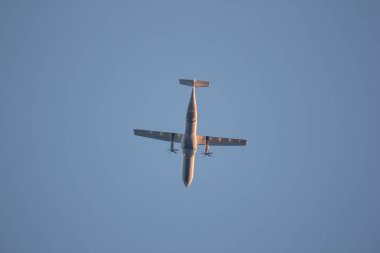 Chiangmai, Tayland - 23 Kasım 2018: Xy-Ajy Atr72-600 Myanmar ulusal havayolları. Yangoon için Chiangmai Havaalanı'ndan çıkar.