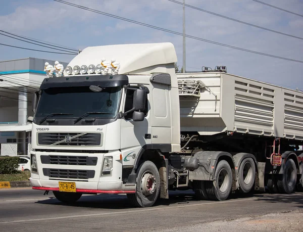 Chiangmai Tailândia Novembro 2018 Private Volvo Dump Truck Foto Estrada — Fotografia de Stock