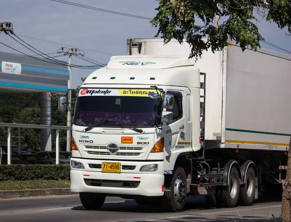 Chiangmai Tailândia Novembro 2018 Container Truck Chef Logistics Transportation Company — Fotografia de Stock