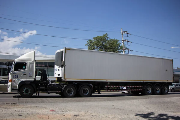 Chiangmai Tailandia Noviembre 2018 Trailer Container Cargo Truck Rud Olarn —  Fotos de Stock
