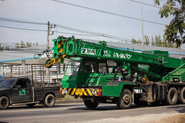 Chiangmai Tailândia Dezembro 2018 Tadano Crane Truck Pps Concrete Foto — Fotografia de Stock