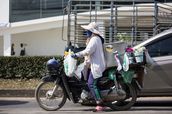 Чиангмай Таиланд Декабря 2018 Года Частный Мотоцикл Honda Dream Photo — стоковое фото