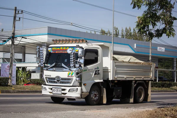 Chiangmai Tailândia Dezembro 2018 Private Hino Dump Truck Estrada 1001 — Fotografia de Stock