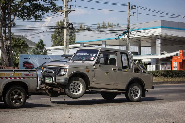 Chiangmai Tayland Aralık 2018 Nam Jaruen Çekiciyi Acil Araba Hareket — Stok fotoğraf