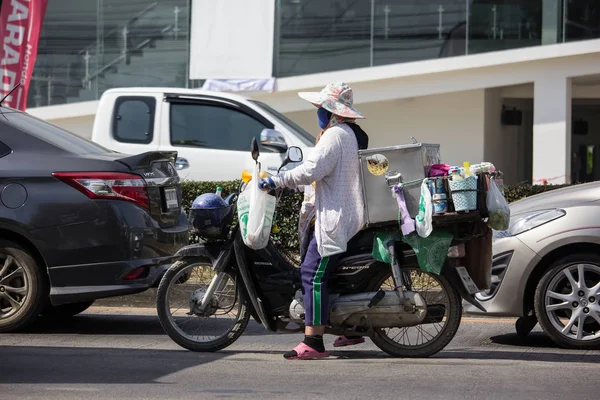 Чиангмай Таиланд Декабря 2018 Года Частный Мотоцикл Honda Dream Photo — стоковое фото