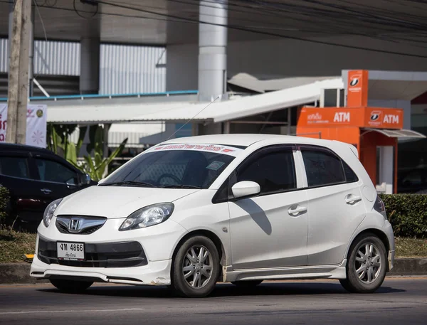 Chiangmai Tailândia Dezembro 2018 Private Honda Brio Eco City Car — Fotografia de Stock