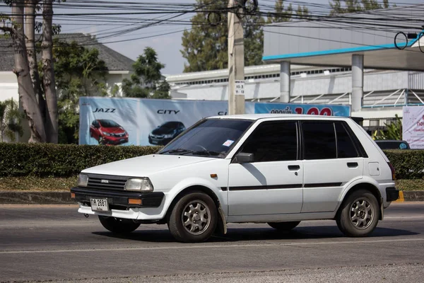 Chiangmai Tailandia Diciembre 2018 Coche Privado Antiguo Toyota Starlet Carretera —  Fotos de Stock