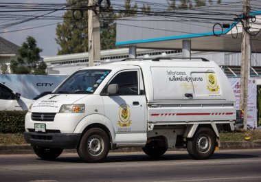 Chiangmai, Tayland - 4 Aralık 2018: Özel Suzuki Carry al araba. Fotoğraf Road'da yok 121 hakkında 8 km şehir merkezine Chiangmai Tayland.