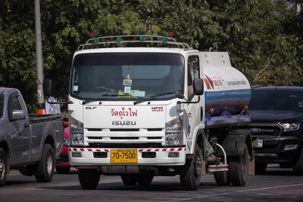 Chiangmai Tailandia Diciembre 2018 Camión Cisterna Petróleo Privado Carretera 1001 — Foto de Stock