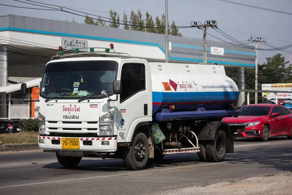 Chiangmai Thailand December 2018 Privé Olie Tank Truck Weg 1001 — Stockfoto