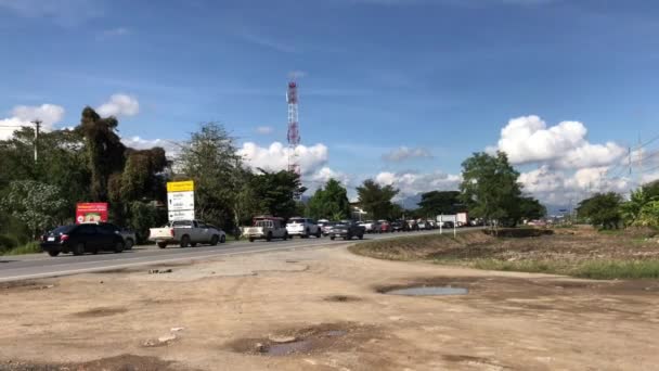 Chiangmai Tayland Aralık 2018 Araba Trafik Chiangmai City Road — Stok video