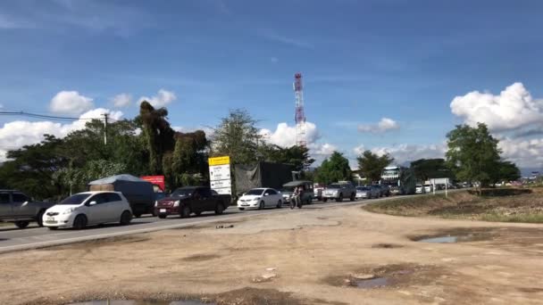 Chiangmai Tayland Aralık 2018 Araba Trafik Chiangmai City Road — Stok video