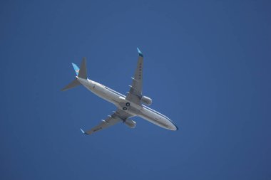 Chiangmai, Tayland - 16 Aralık 2018: B-5598 Boeing 737-800 Çin Güney havayolu şirketi. Nanning için Chiangmai Havaalanı'ndan çıkar.