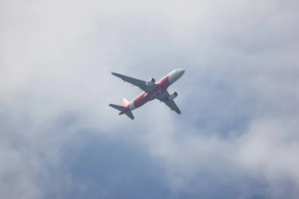 Chiangmai Thailand December 2018 Bbw Airbus A320 200 Thai Airasia — Stock Photo, Image