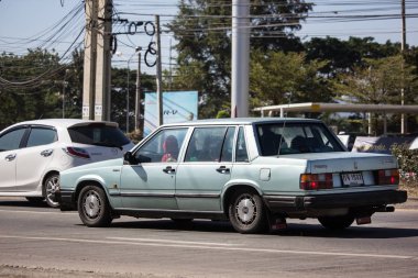Chiangmai, Tayland - 24 Aralık 2018: Özel araba, Volvo 740gl. fotoğraf Road Hayır 121 hakkında 8 km şehir merkezine Chiangmai, Tayland.