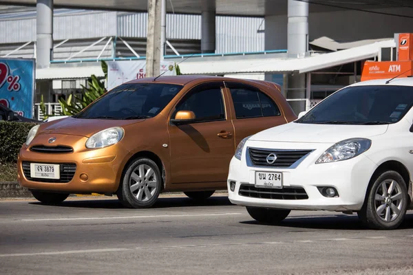 Chiangmai Tailandia Diciembre 2018 Coche Ecológico Privado Nissan Almera N17 — Foto de Stock