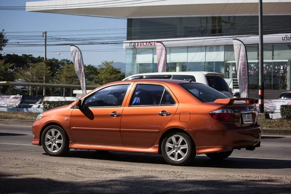 Chiangmai Thailand December 2018 Privat Sedanmodell Bil Toyota Vios Vägen — Stockfoto